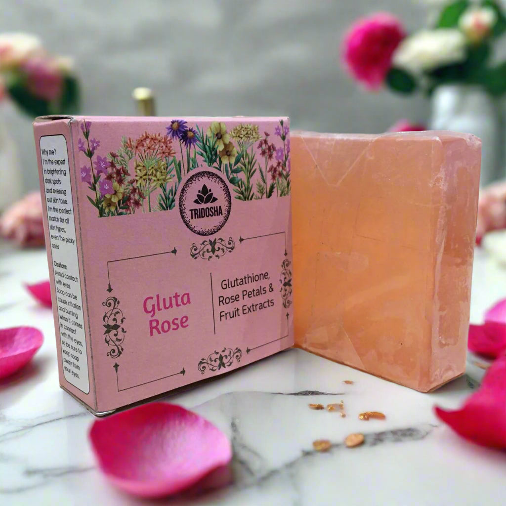 Tridosha Skincare Gluta Rose – Glutathione, Rose Petals & Fruit Extracts