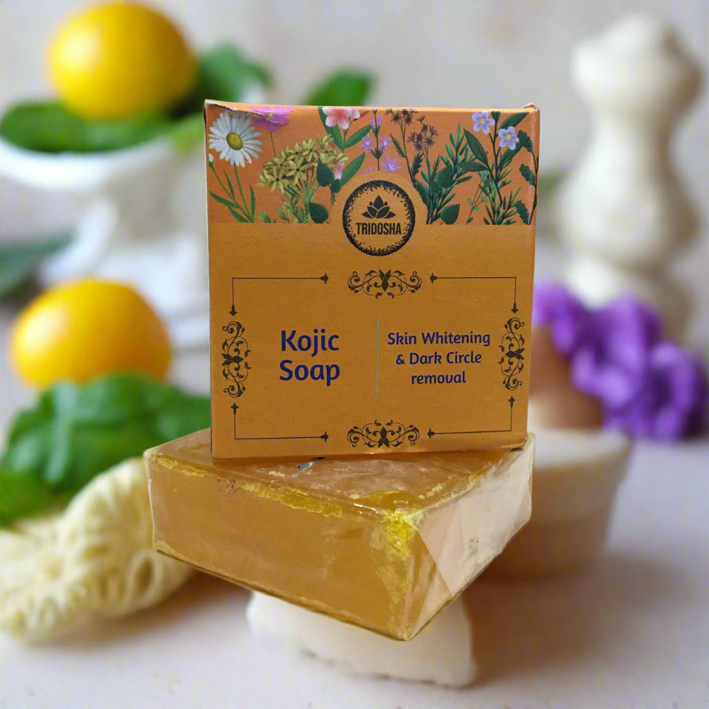 Tridosha Kojic Soap | Skin Whitening & Dark Circle Removal