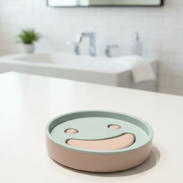 Happy Drop Soap Dish Rack Bathroom Soap Holder 1PC By CN Random Color