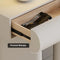 Modern Faux Leather Console Table With Storage Entryway Table