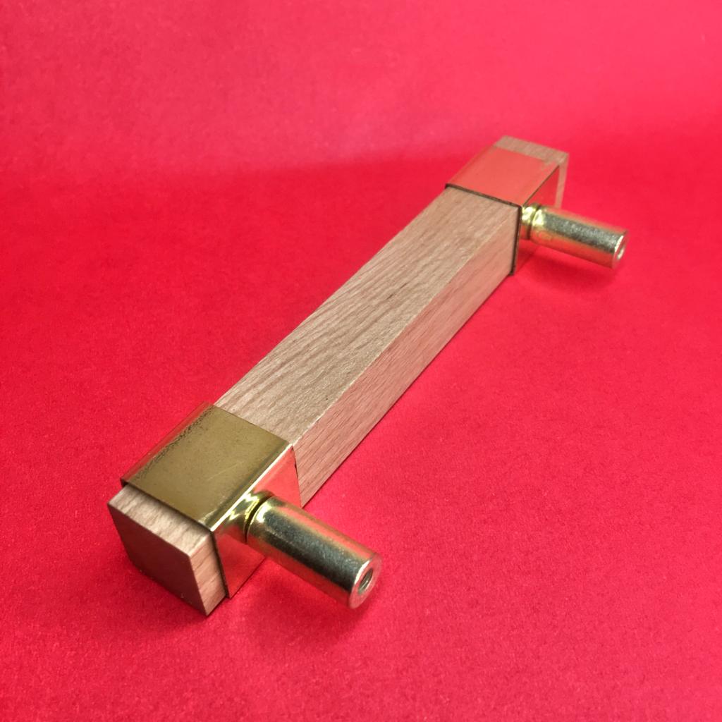 Stylish Modern Wooden Door Handle & Drawer Handle With Gold Antique Brass 1PC By MUC