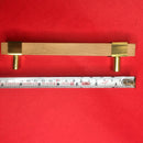 Stylish Modern Wooden Door Handle & Drawer Handle With Gold Antique Brass 1PC By MUC