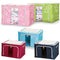 Foldable Living Storage Boxes With Metal Frame in Random Color By SOPT - 1 PC