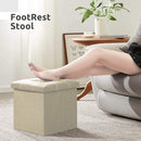 Foldable Pouff / Foot Stool / Knockdown Storage Box By AK - 1pc