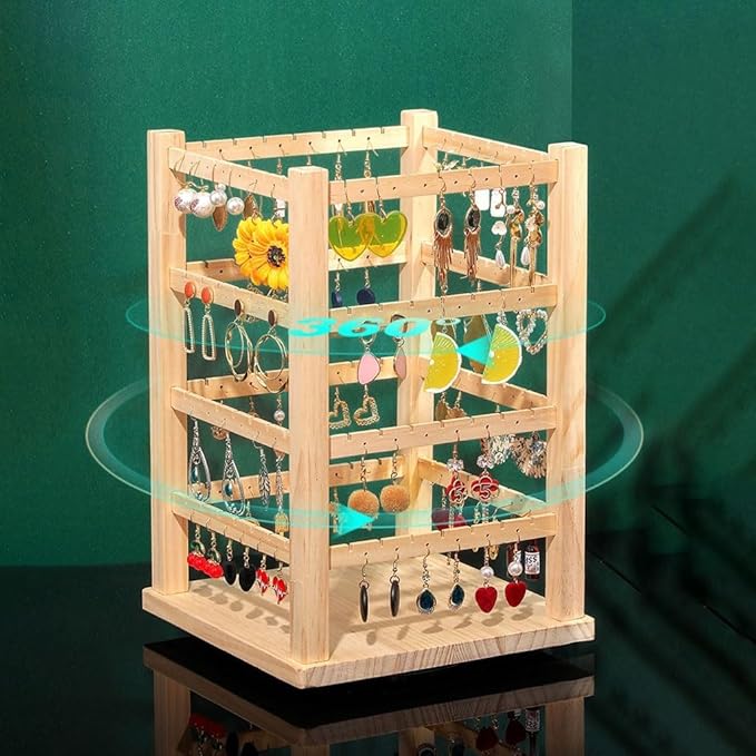 Creative Earring Rack Rotating Jewelry Display Rack By Miza