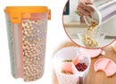 3 in 1 Airtight Cereal Storage Jar - 1500 ml ( Random Colour ) By AK - 1 PC