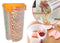 3 in 1 Airtight Cereal Storage Jar - 1500 ml ( Random Colour ) By AK - 1 PC