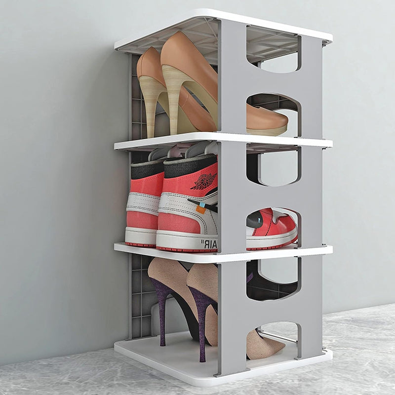 Foldable Plastic 4 & 5 Tier Shoe Rack By AK - 1 PC