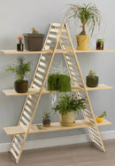 3 Tiers Wood A-Frame Shelf By Miza