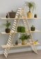 3 Tiers Wood A-Frame Shelf By Miza