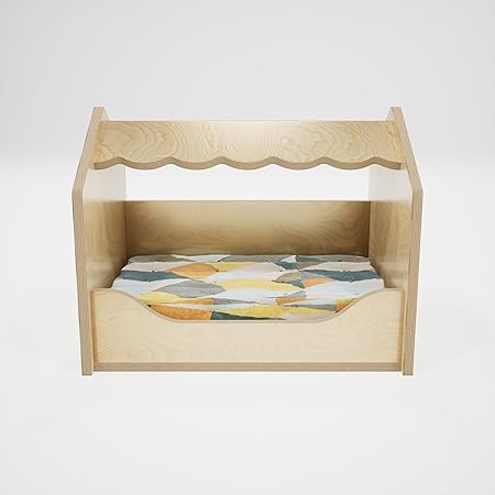 The Fuzzy Pad Canopy Tri Pet Bed Without Mattress By Miza