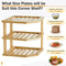 Wooden 3 Tier Kitchen Corner Shelf Organizer Cabinet Plate And Bowl Rack By Miza