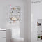 3 Tier Bathroom Shelf Wall Mounted with Towel Hooks By Miza