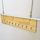 Ceiling Rope Hanging Wooden Clothes Hanger Rack By Miza