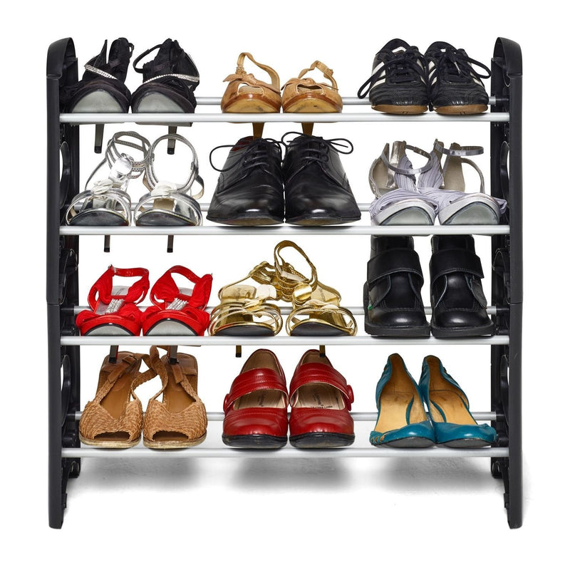 Foldable Plastic 4 & 5 Tier Shoe Rack By AK - 1 PC