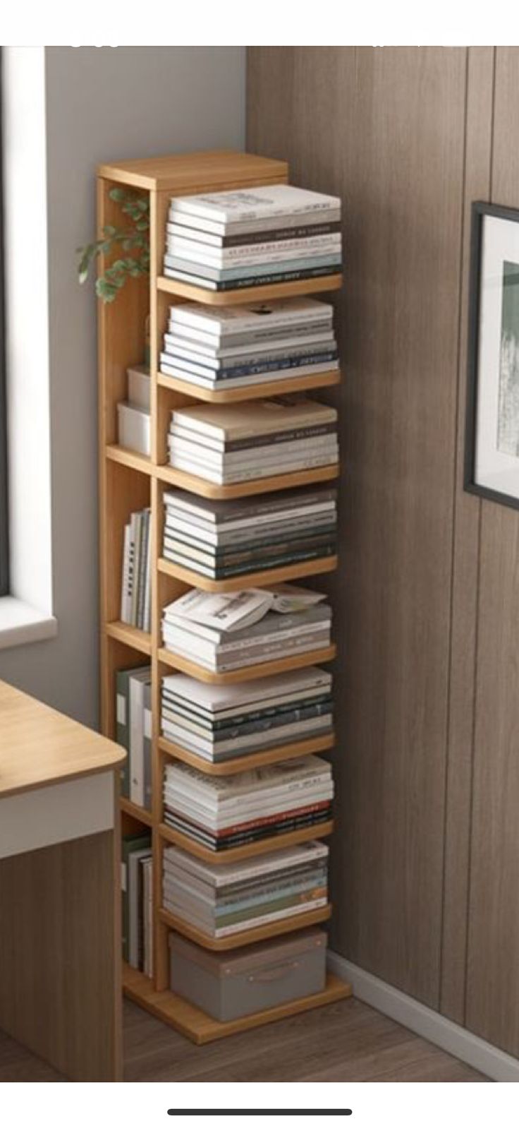 Modern Vertical Invisible Bookshelf Closed Back Bookcase By Miza