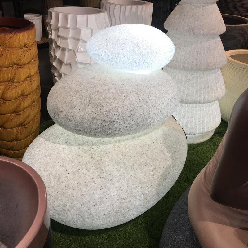Pebble Planter Pots With/Without Illumination For Indoor Or Outdoor By Harshdeep