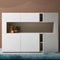 Contemporary Console Table With C Shape Drawers By Miza