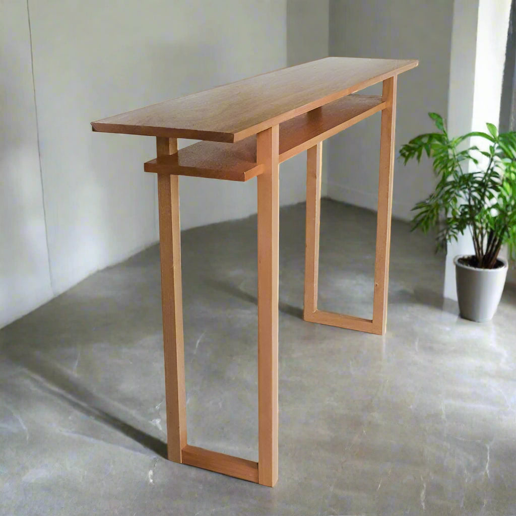 The Custom Classic Japanese Console Table - (Narrow & Modern) By Miza