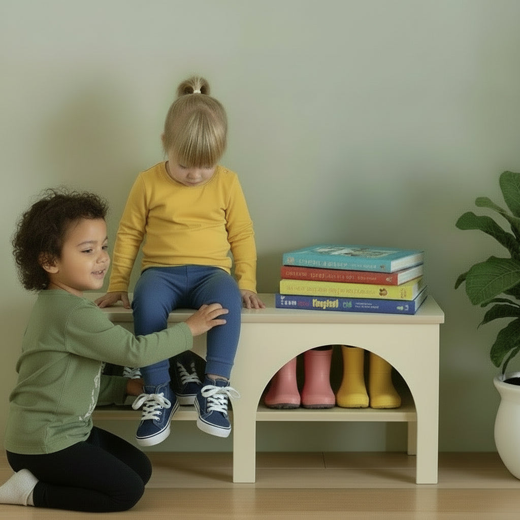 Toddler Shoe Bench By Miza