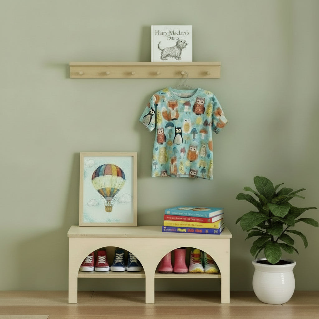 Toddler Shoe Bench By Miza