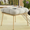 Modern Outdoor Ottoman with Comfort Cushion