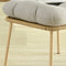 Modern Outdoor Ottoman with Comfort Cushion