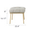 Modern Outdoor Ottoman with Comfort Cushion