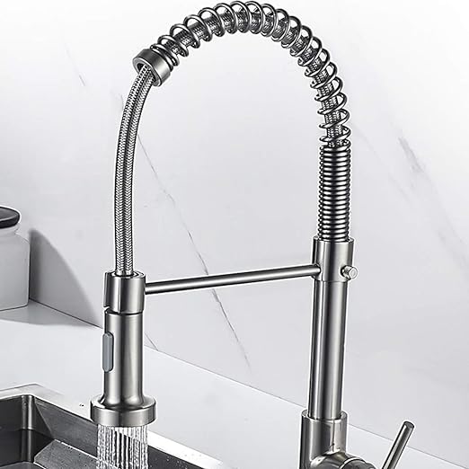 Modern Kitchen Faucet Pullout Kitchen Mixer Chrome Finish BF 09 1 PC By Jayna