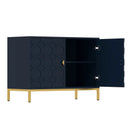 H-Freestanding Storage Cabinet 3-Door Accent Cabinet/Buffet Storage Cabinet
