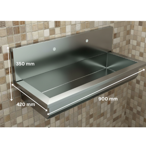 Stainless Steel Hand WashBasin Trough Optimal Hygiene Solution By Jayna