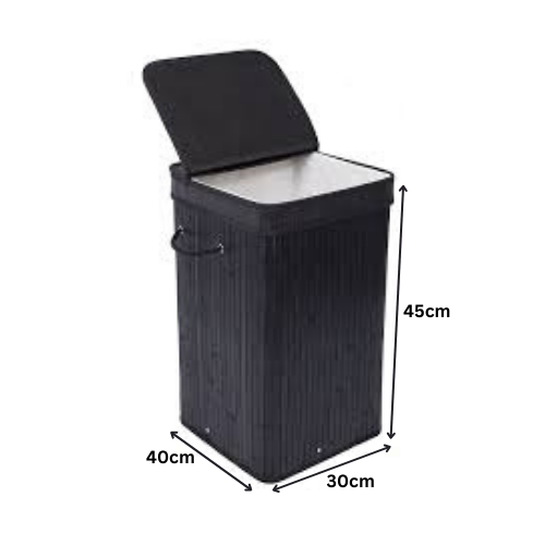 Laundry Bamboo ,Clothes Storage Basket ,Free Standing Dirty Clothes Hamper Bin-Random Color-1PC-BY APT