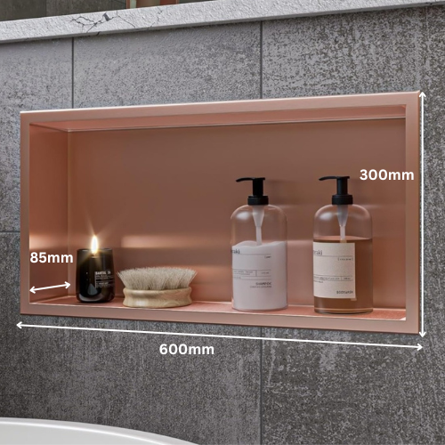 Luxurious PVD Rectangular Wall Niche With Built-In Lighting PWN 600 1 PC By Jayna