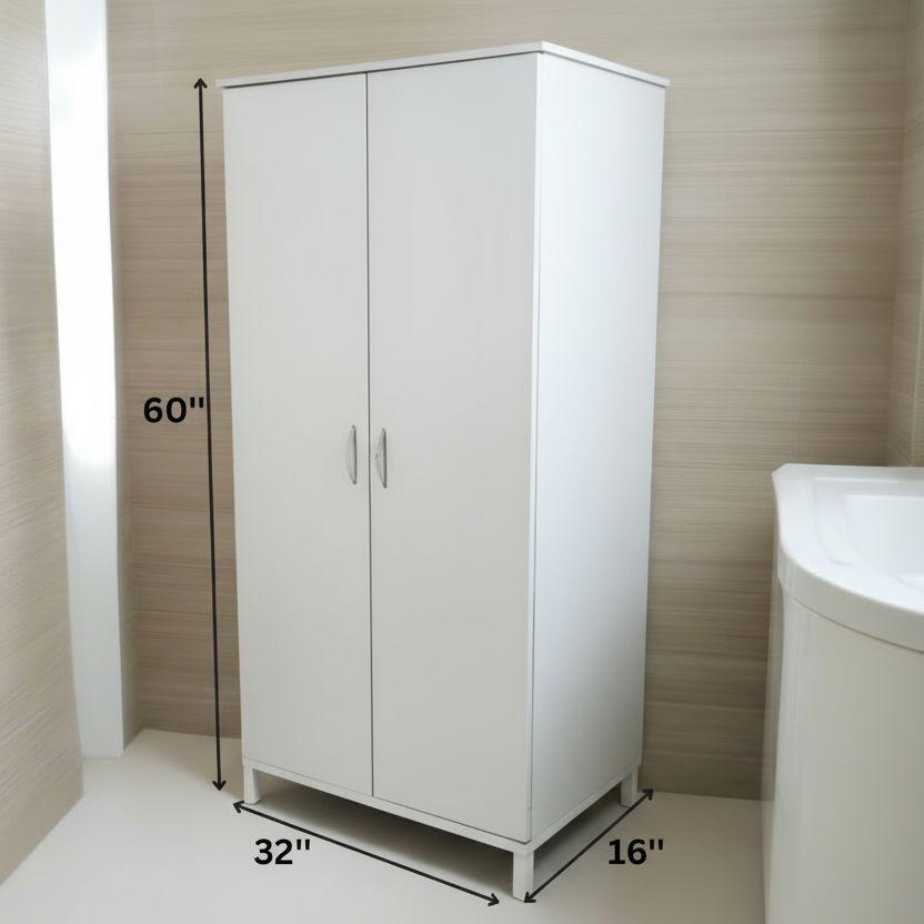 PVC Multi Purpose Floor Standing Laundry Cabinet By Miza