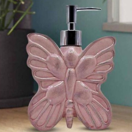 Butterfly Ceramic Soap Dispenser For Bathroom -Random Color-1 PC-BY APT