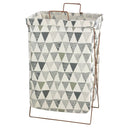 Grid Foldable Laundry Basket Room Organization & Storage-Random Color & Print Pack Of 2 By SOPT