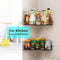 Modern Self-Adhesive Corner Metal Rack Pack Of 2 For Bathroom/Kitchen Multi Purpose Random Color-BY SOPT