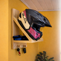 Peelorange Wall-Mounted Helmet, Key & Gear Rack, 1PC By Miza