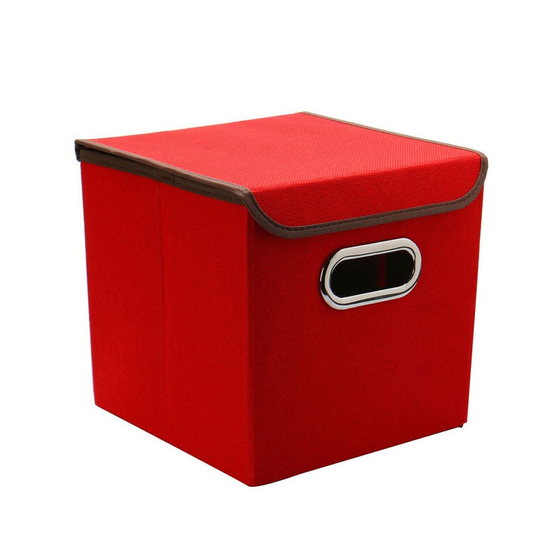 Foldable Storage Cube Boxes With Lid ( Random Colour ) By AK - 1 PC ...