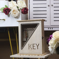 Wooden Key Box Almirah 6 Hooks Key Holder Wall Hanging Key Rack-1 PC-BY APT