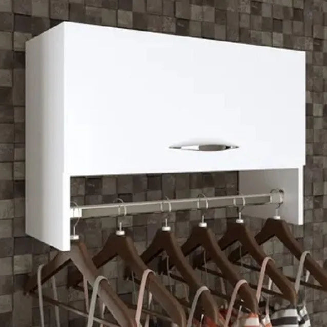 Clothing Hanger With Cabinet By Miza