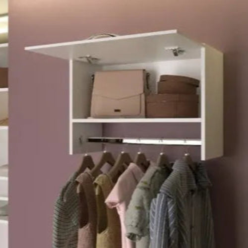 Clothing Hanger With Cabinet By Miza