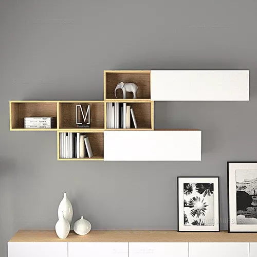 Floating Hanging Shelf and Bookcase By Miza ( Pack Of 3)