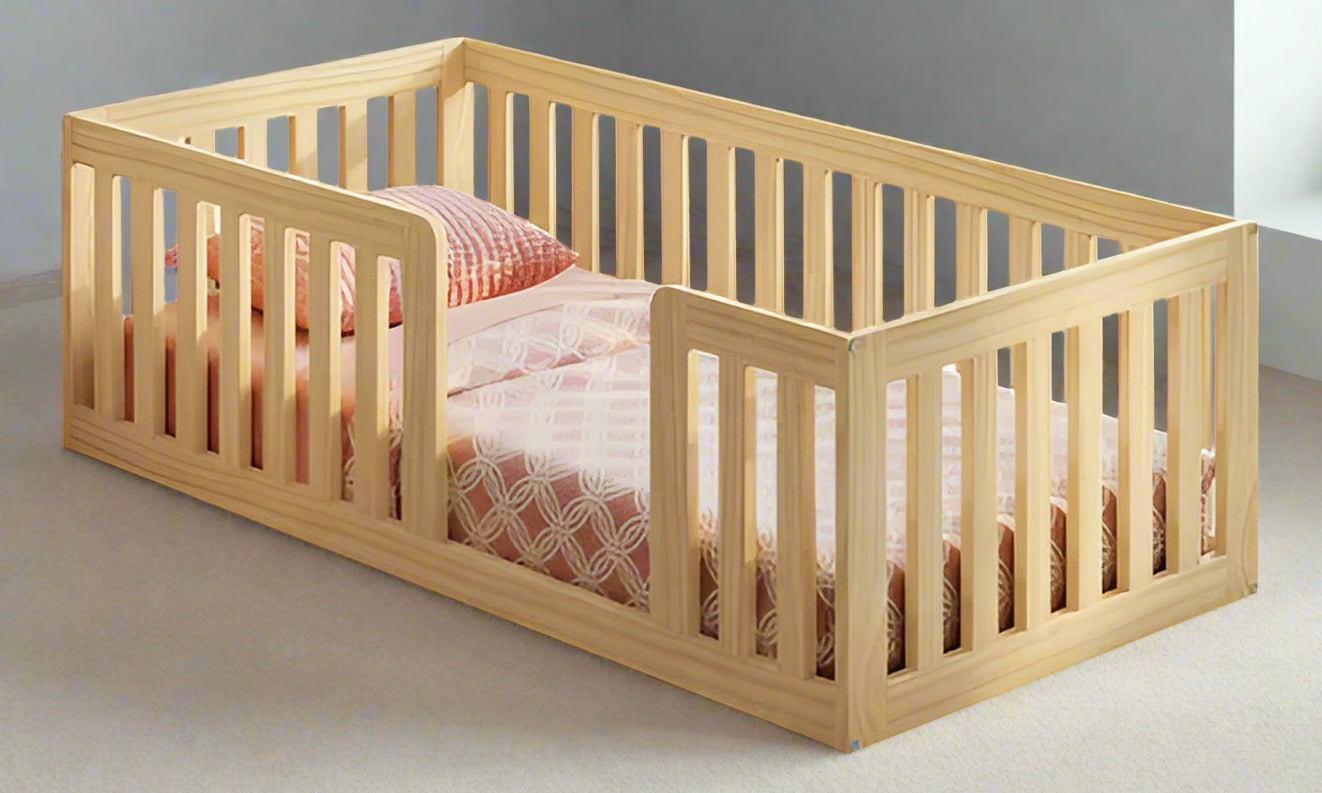 Montessori Wooden Baby Floor Sleep Station / Baby Cot By Miza
