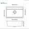 Nirali Eliza Quartz Single Bowl Kitchen Sink in Quartz