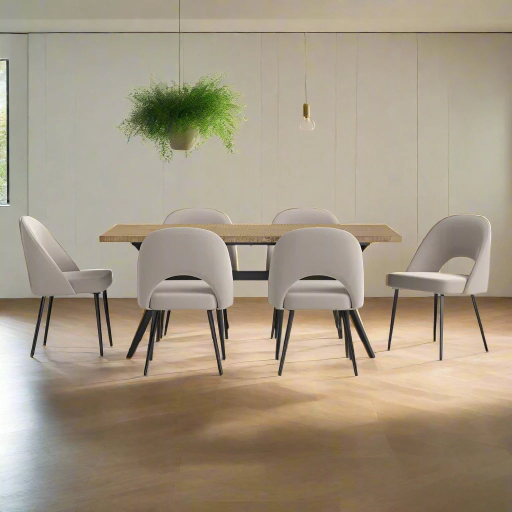 Luxurious 6-Seater Solid Wood Trestle Dining Collection/Charm Trestle Dining Table