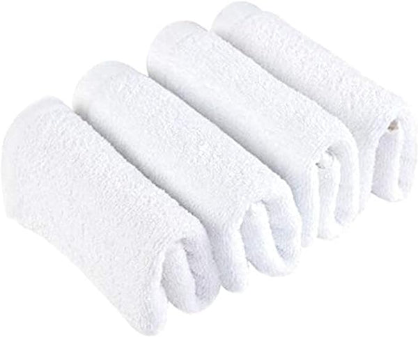 Premium 13 x 13 Inches Face Towel White Feather Touch Soft and Absorbent -1PC-BY SUPT