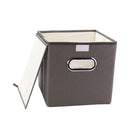 Foldable Storage Cabinet Cube Boxes With Lid ( Random Colour ) By AK - 1 PC