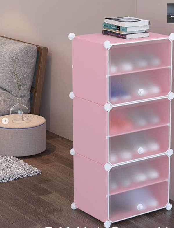 Multi-Layer Convenient Shoe Cabinet Storage Stand-Random Color-1 pc-BY APT