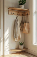 Natural Nook Rack Hanger for Entryway or Bedroom By Miza